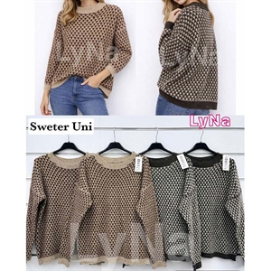 Sweter damski okrągły