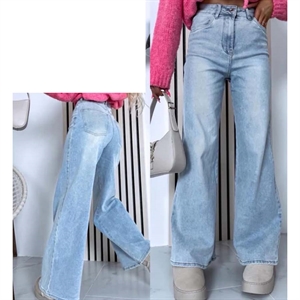 Jeansy szerokie nogawki  34-42