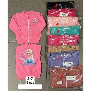 Bluza dziewczęca rozpinana na zamek produkt Turecki  2-7 lat