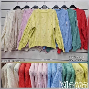 Sweter damski okrągły - Produkt Włoski