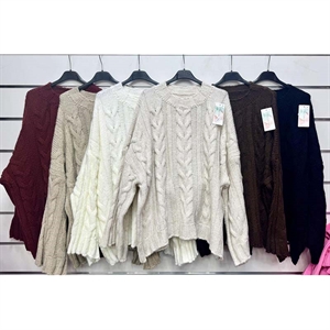 Sweter damski okrągły - Produkt Włoski