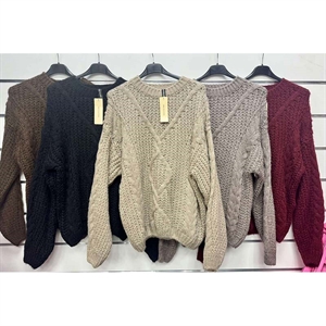 Sweter damski okrągły - Produkt Włoski