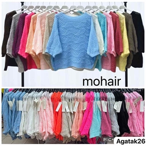 Sweter damski z krótkim rękawem - Produkt Włoski