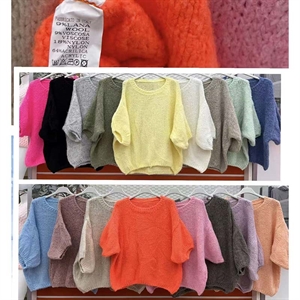 Sweter damski okrągły