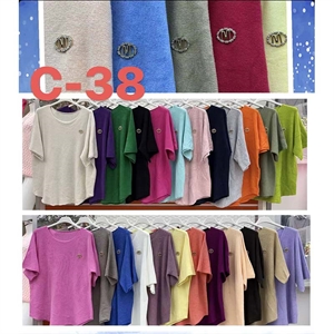 Sweter damski z krótkim rękawem