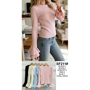 Sweter damski okrągły