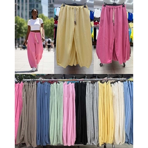 Spodnie szerokie nogawki damskie produkt Włoski