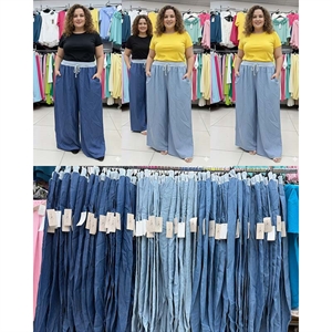 Spodnie szerokie nogawki damskie produkt Włoski