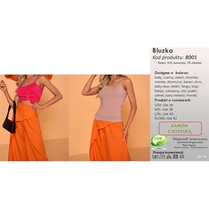 Bluzka damska na ramiączka 36-41