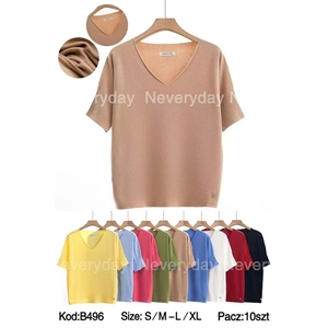 Sweter damski z krótkim rękawem (S/M-L/XL)