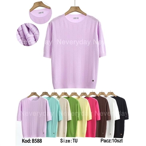 Sweter damski z krótkim rękawem