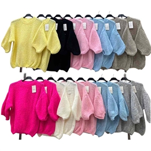 Sweter damski z krótkim rękawem - Produkt Włoski