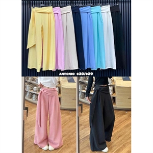 Spodnie damskie szerokie nogawki - Produkt Włoski