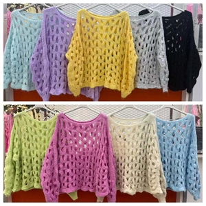 Sweter ażurowy damski - Produkt Włoski