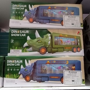 Zabawka - samochód pokazowy z dinozaurem