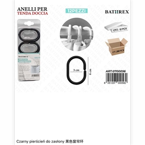 Kółka do zasłon prysznicowych