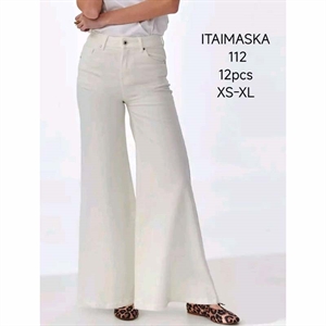 Jeansy szerokie nogawki  XS-XL