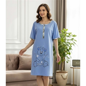 Koszula nocna damska BAWEŁNA (S-2XL)