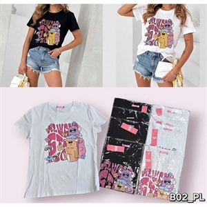 Koszulka damska z krótkim rękawem L/XL-2XL/3XL