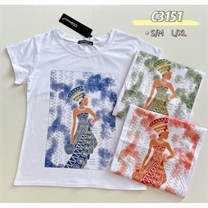 Bluzka damska z krótkim rękawem S/M-L/XL