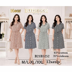 Sukienka koszulowa damska  M/L-XL/2XL