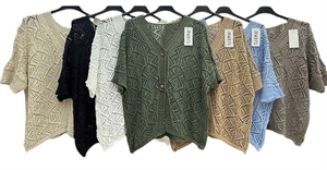 Sweter damski zapinany na guziki - Produkt Włoski