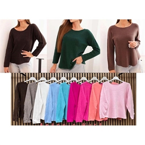 Sweter damski okrągły