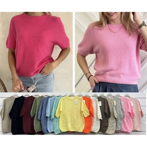 Sweter damski z krótkim rękawem