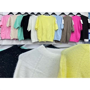 Sweter damski z krótkim rękawem