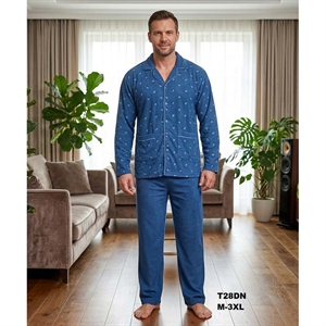 Piżama frotte ocieplana męska  M-3XL