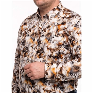 Koszula męska z cyfrowym nadrukiem krój regular fit produkt Turecki  L-3XL