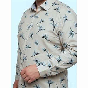 Koszula męska z cyfrowym nadrukiem krój regular fit produkt Turecki  L-3XL