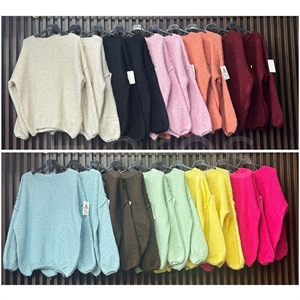 Sweter damski okrągły