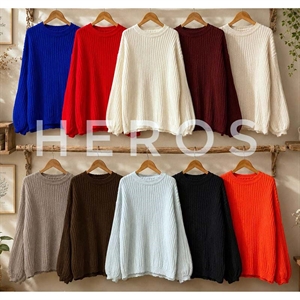 Sweter damski okrągły