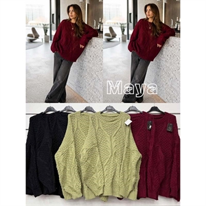 Sweter damski okrągły