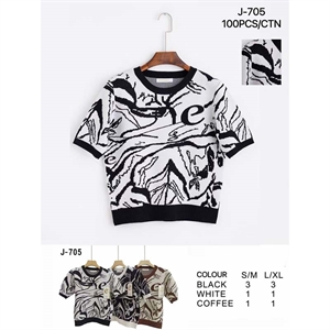 Sweter damski z krótkim rękawem  S/M-L/XL