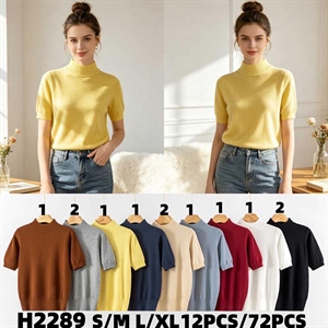 Sweter damski z krótkim rękawem  S/M-L/XL