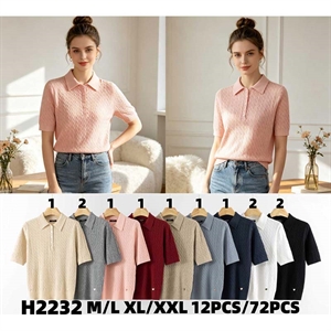 Sweter damski z krótkim rękawem  M/L-XL/2XL