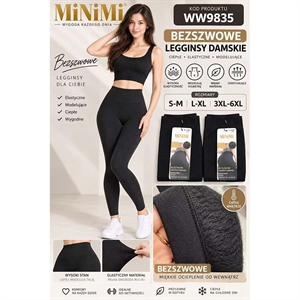Legginsy ocieplane damskie  S-M/L-XL