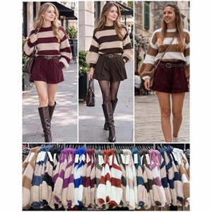 Sweter damski okrągły