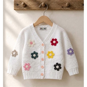 Sweter dziewczęcy zapinany na guziki 80-104