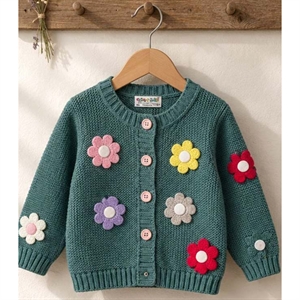 Sweter dziewczęcy zapinany na guziki 80-104