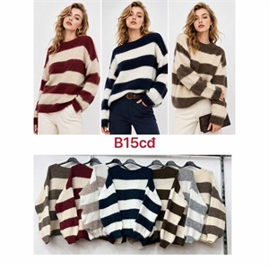 Sweter damski okrągły