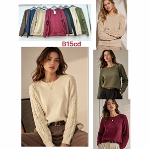 Sweter damski okrągły