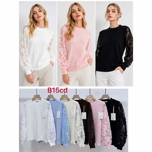 Sweter damski okrągły