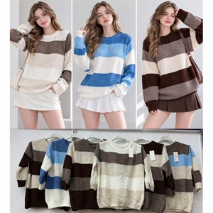 Sweter damski okrągły