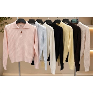 Sweter damski z kołnierzykiem produkt Turecki
