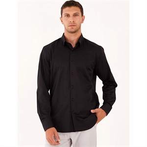 Koszula męska z czarna w slim produkt Turecki  wzrost 188-194(S-3XL)