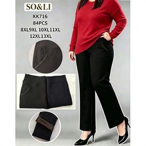 Spodnie damskie ocieplane Big Size  8XL/9XL-12XL/13XL
