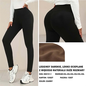 Legginsy lekko ocieplane Big Size  3XL-4XL/5XL-6XL